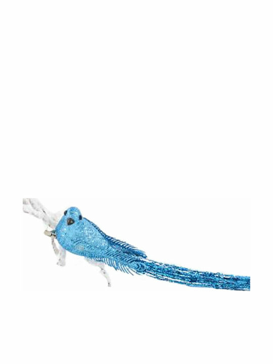 Eurolamp Christmas Plastic Figure Little bird Blue Height 4cm 6pcs