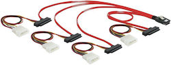 DeLock Mini SAS to SAS Cable 50cm Red (83059)