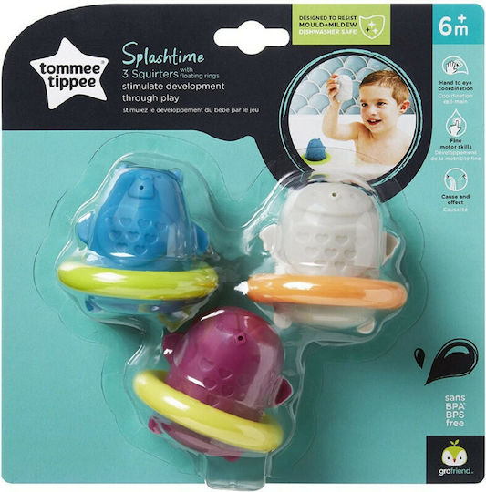 Tommee Tippee Splashtime Squirtee Bath Floats Water Face for 6++ Months