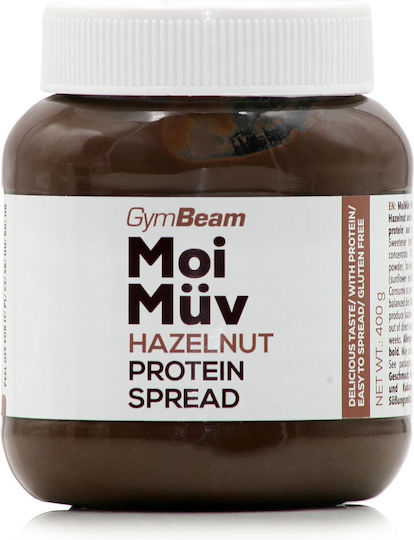 GymBeam Unt de nuci MoiMüv Protein Hazelnutcu Proteină Extra 400gr