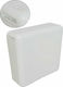 Tema Wall Mounted Plastic Toilet Flush Rectangular High Pressure White