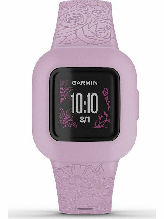 Garmin Kids Digital Watch Vivofit Jr 3 with Rubber/Plastic Strap Pink