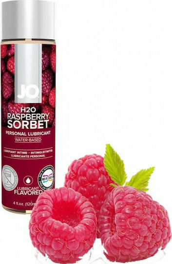 System Jo H2O Lubrifiant pe Bază de Apă cu Aromă de Sorbet de Zmeură 120 ml