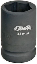 Lampa Nuss Pneumatisch Sechskant mit Vierkant-Antrieb 1" Durchmesser 33mm 1Stück 98028