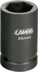 Lampa Nuss Pneumatisch Sechskant mit Vierkant-Antrieb 1" Durchmesser 30mm 1Stück 98039