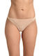 Damen Zeichenfolge Beige