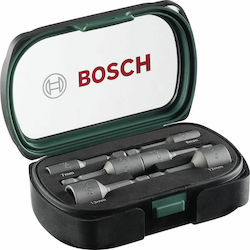 Bosch Magnetische Nüsse Sechskant mit Vierkant-Antrieb HEX Set 6Stück