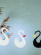 Flensted Mobiles Kids Room Decorative Mobile Swan White Swans 27x35cm