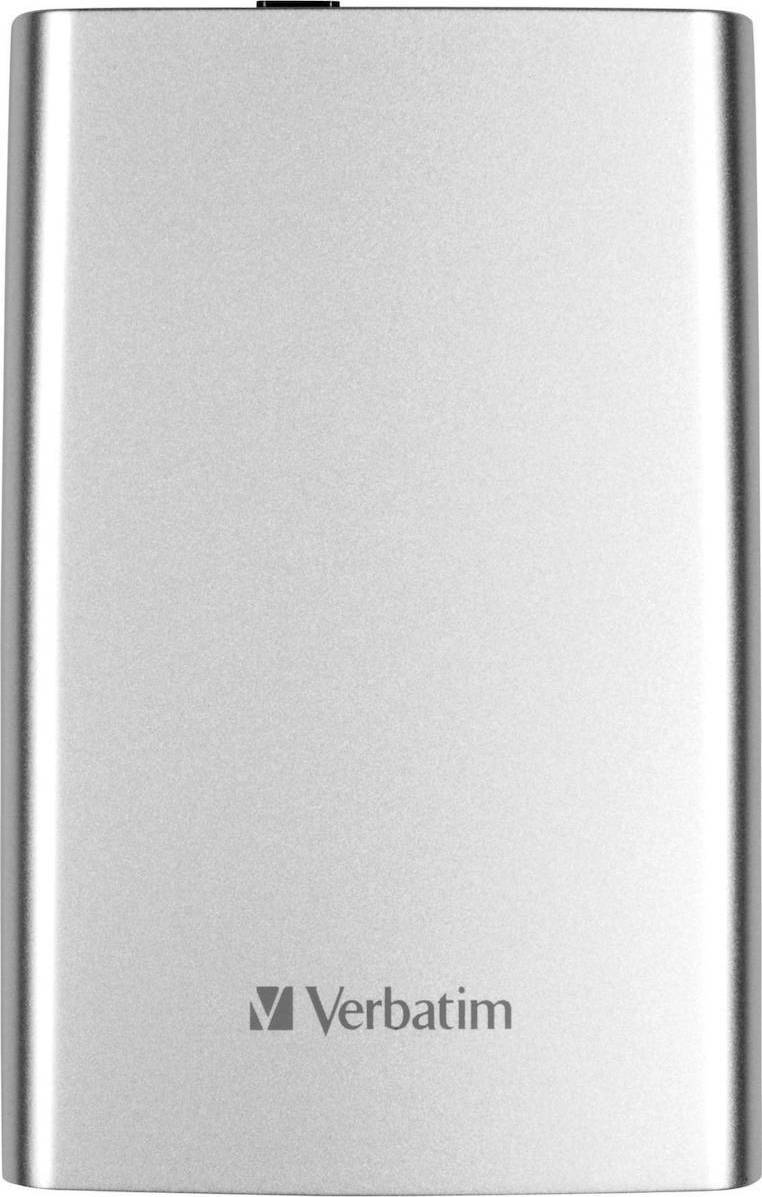 Disque Dur Portable Verbatim Store N Go 500Go USB 3.0 – Design Fin, Argent, Compatible USB 2.0, Sauvegarde Facile