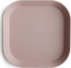 Mushie Baby Food Plate Children's Plate made of Plastic Pink 2pcs 2304019