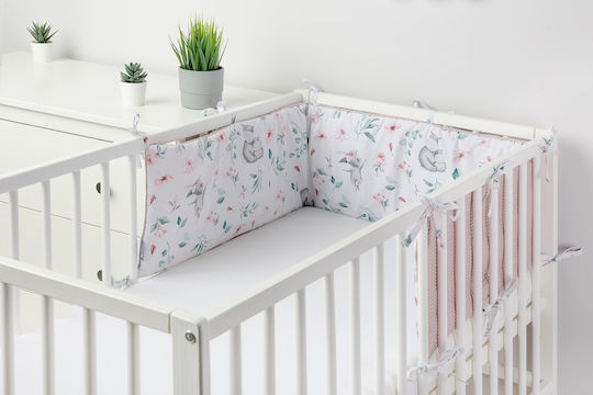 Sensillo Standard Crib Bumper Inside Pink 30x180cm