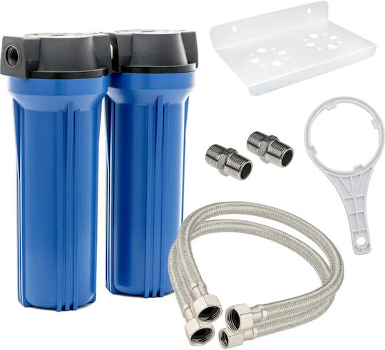 Eiger Water Filtration System Double Under Sink Micron ½" WF-122-10N-L-2