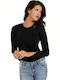 Guess Women's Long Sleeve Pullover Black