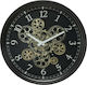 Atmosphera Antique Wall Clock Metallic Black Ø37cm