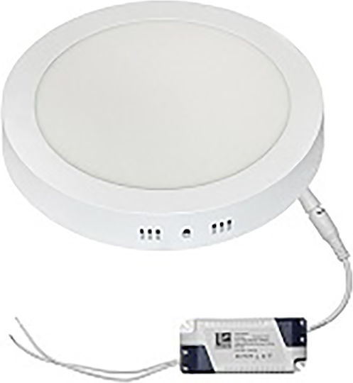Adeleq Rund Draußen LED Panel 18W mit Kaltweiß Licht 6300K