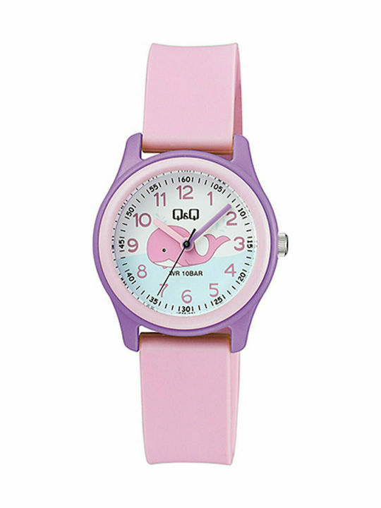 Q&Q Kids Analog Watch Whale with Rubber/Plastic...