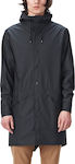 Rains Winter Jacke Parka Wasserdicht Schwarz 1202-01