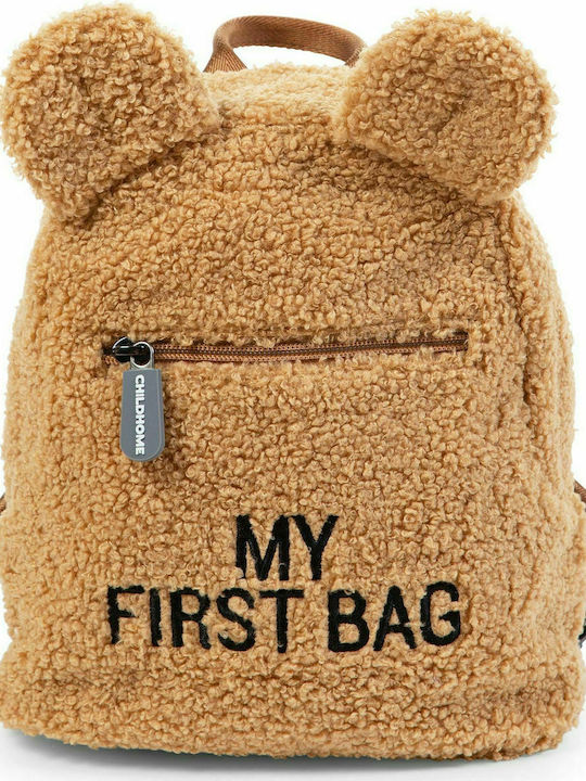 Childhome My First Teddy Παιδική Τσάντα Πλάτης Μπεζ 20x8x24εκ.