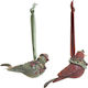 Set Hanging Bird Ornaments Made of Polyresin 6x9cm 3 Pieces (Various Designs or Colors)