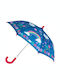 Stephen Joseph Kids Curved Handle Umbrella Rainbow with Diameter 69cm Blue