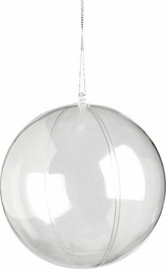 Ornament suspendat Glob Plastic Transparent 12buc