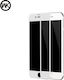 WK Armour Tempered Glass & Silicone Case 360 Full Cover Silicon Alb (iPhone 8/7)