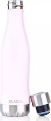 Glacial Mat Thermos Bottle Pink 400ml Pink Powder