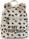 Childhome My First Leopard Kids Bag Backpack Beige 23cmx7cmx23cmcm