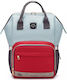 Lequeen Wickeltasche-Wickelrucksack Mint - Red ...