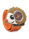 Kids Analog Watch Wacky Σκαντζόχοιρος with Rubber/Plastic Strap Brown