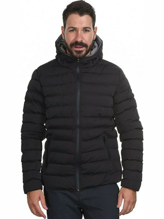 Splendid Men's Winter Puffer Jacket Black