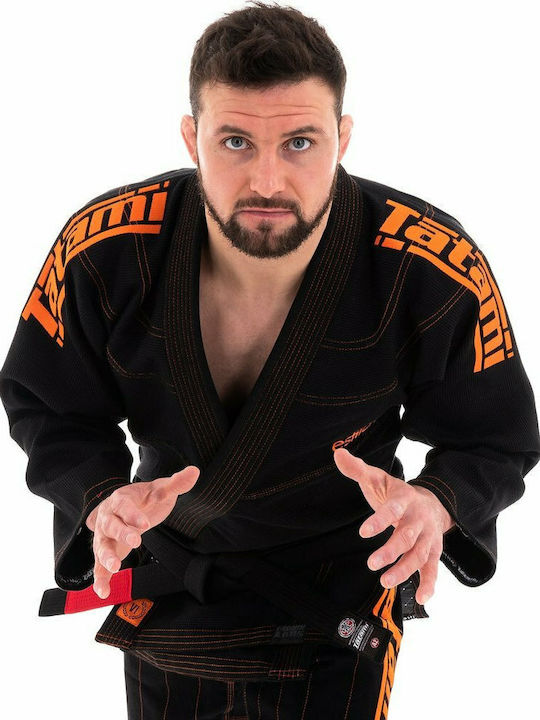 Tatami Fightwear Brazilian Estilo 6.0 Men's Brazilian Jiu Jitsu Uniform Black Black/Orange
