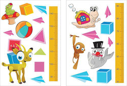 Next Kids Growth Height Chart Wall Sticker with Design Animals Ζωάκια Multicolour 140cm