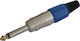 Blow Plug 6.3mm Jack mono male Blue (DM-9360)