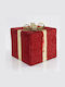 Eurolamp Christmas Fabric Figure Box Red 40x40x42cm