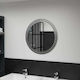 vidaXL Wall Mirror with Silver Glass Frame Diameter 60cm 1pcs