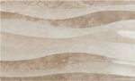 Karag Eleganza ELEWT33555 Placă Perete Bucătărie / Baie Ceramic Lucios 55x33.3cm Decor Waves Taupe