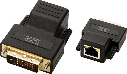 Digitus Μετατροπέας DVI-D male σε RJ-45 female 1τμχ DS-54101