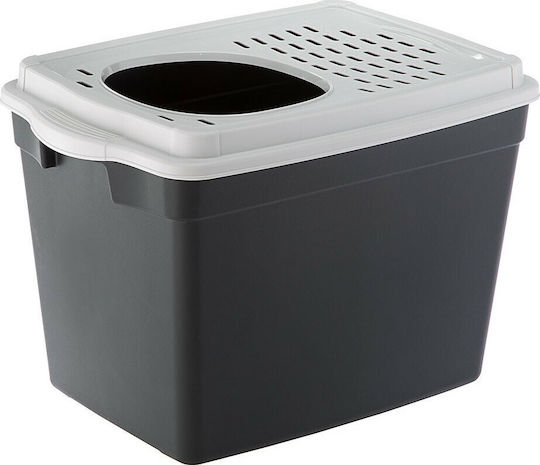 Ferplast Jumpy Τουαλέτα Γάτας Κλειστή Γκρι Μ57 x Π39 x Υ39cm