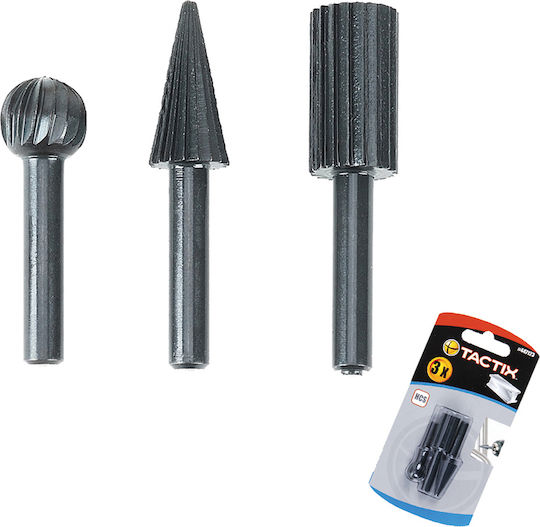 Tactix Σετ Φρέζες HSS για Μέταλλο 6mm 3τμχ