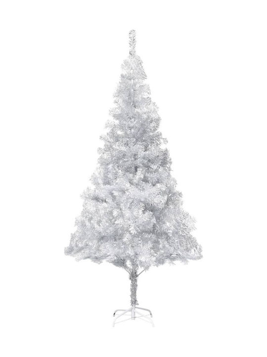 Christmas Silver Tree with Metallic Base H210cm