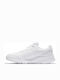 Varsity Leather GS Kids Sports Shoes Running with Laces White