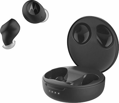 Motorola Vervebuds 250 Bluetooth Handsfree Ακουστικά με Αντοχή στον Ιδρώτα και Θήκη Φόρτισης Μαύρα