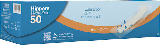 Hippocrates Topmedical Hippore Hydrosafe Αυτοκόλλητες Γάζες 50τμχ