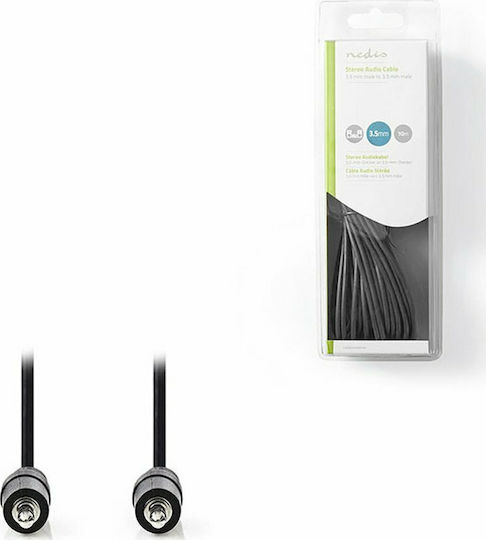 Nedis 3.5mm Jack Cable 3.5mm Male - 3.5mm Male Black 10m CAGB22000BK100