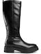 Anatomic Leather Riding Boots with Zipper D Iridea C Black