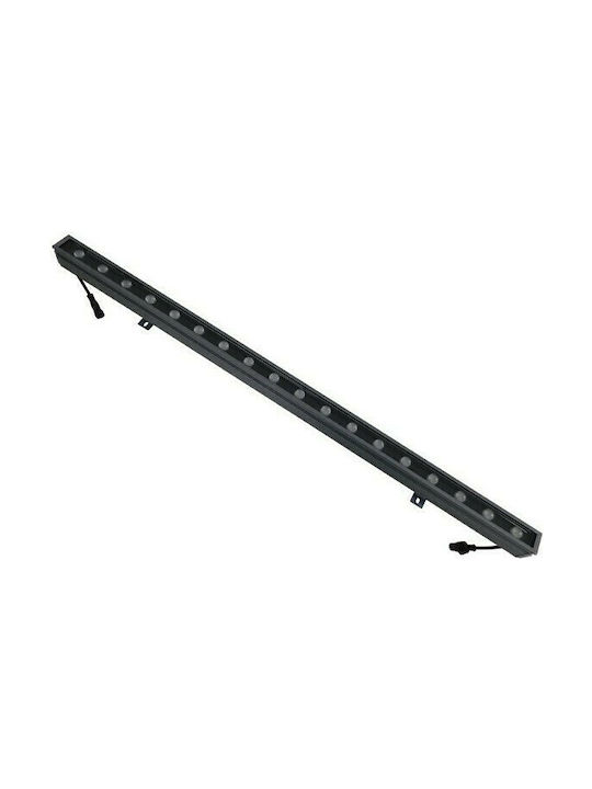 GloboStar Genius Външно Стоящо LED Фенер Стенна Пералня 24W RGB IP66 Сребрист