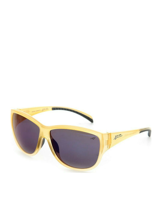 Red Bull Spect Nani 003 Women's Sunglasses with Yellow Plastic Frame and Gray Lens
