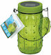 Grundig Cactus Hanging Solar Light Traffic Light Green with Photocell 12x7x15cm