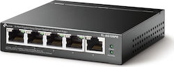 TP-LINK TL-SG105PE v1 Verwaltet L2 PoE+ Switch mit 5 Ports Gigabit (1Gbps) Ethernet